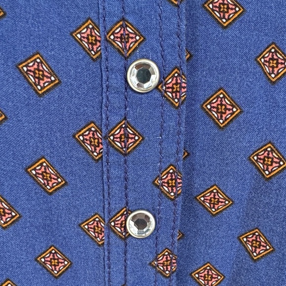 Rock 47 by Wrangler Women’s Snap Button Cowgirl Western Shirt 🤠 - Picture 2 of 7